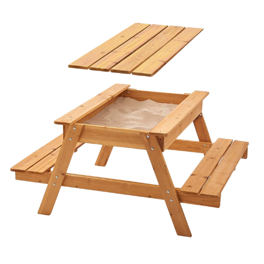 Picnic Table Sandpit with Lid