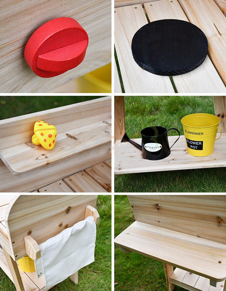 Children’s Outdoor Wooden BBQ Stand – Outdoor Role Play Toy