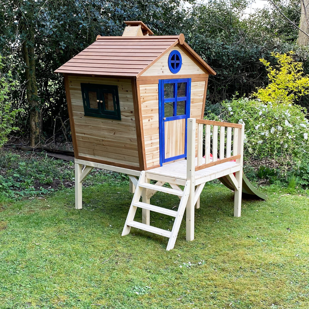 Redwood Tower Playhouse - with Slide and Ladder