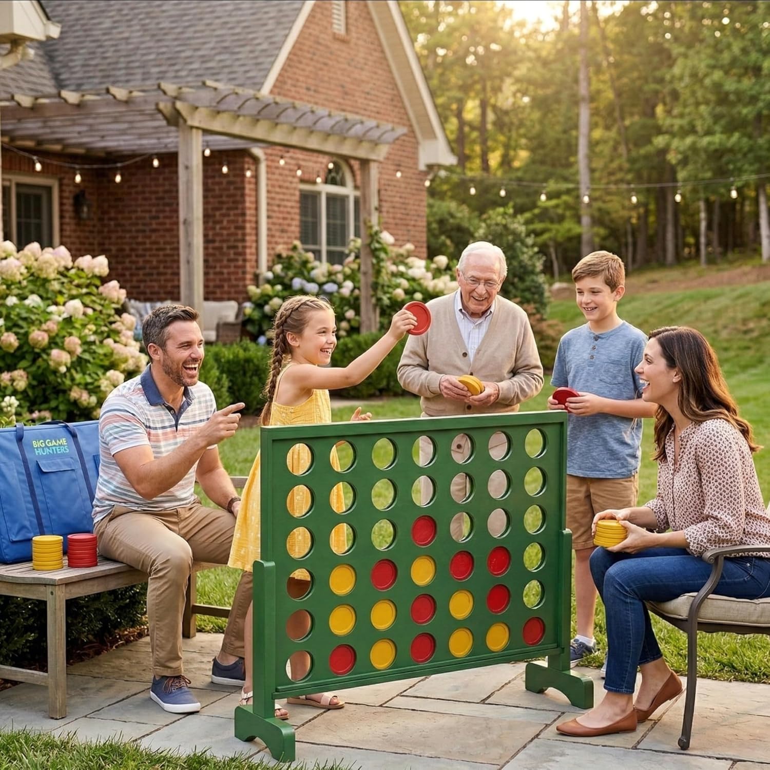 Jumbo 4 Connect Four Game – Giant Garden Connect 4