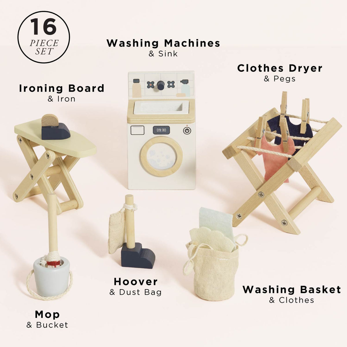 Wooden Dolls House Laundry Room