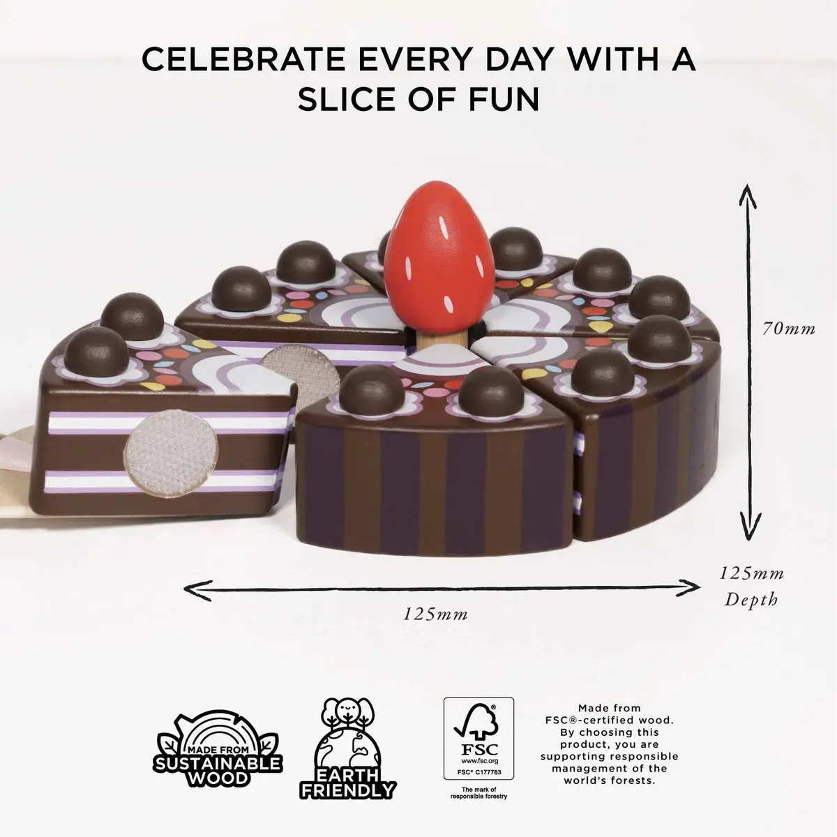 Chocolate Gateau Sliceable Cake