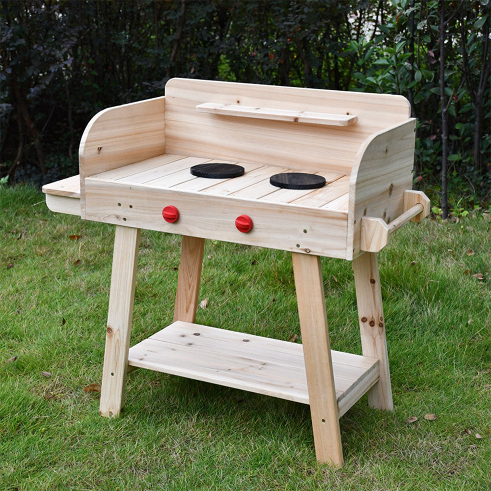Children’s Outdoor Wooden BBQ Stand – Outdoor Role Play Toy