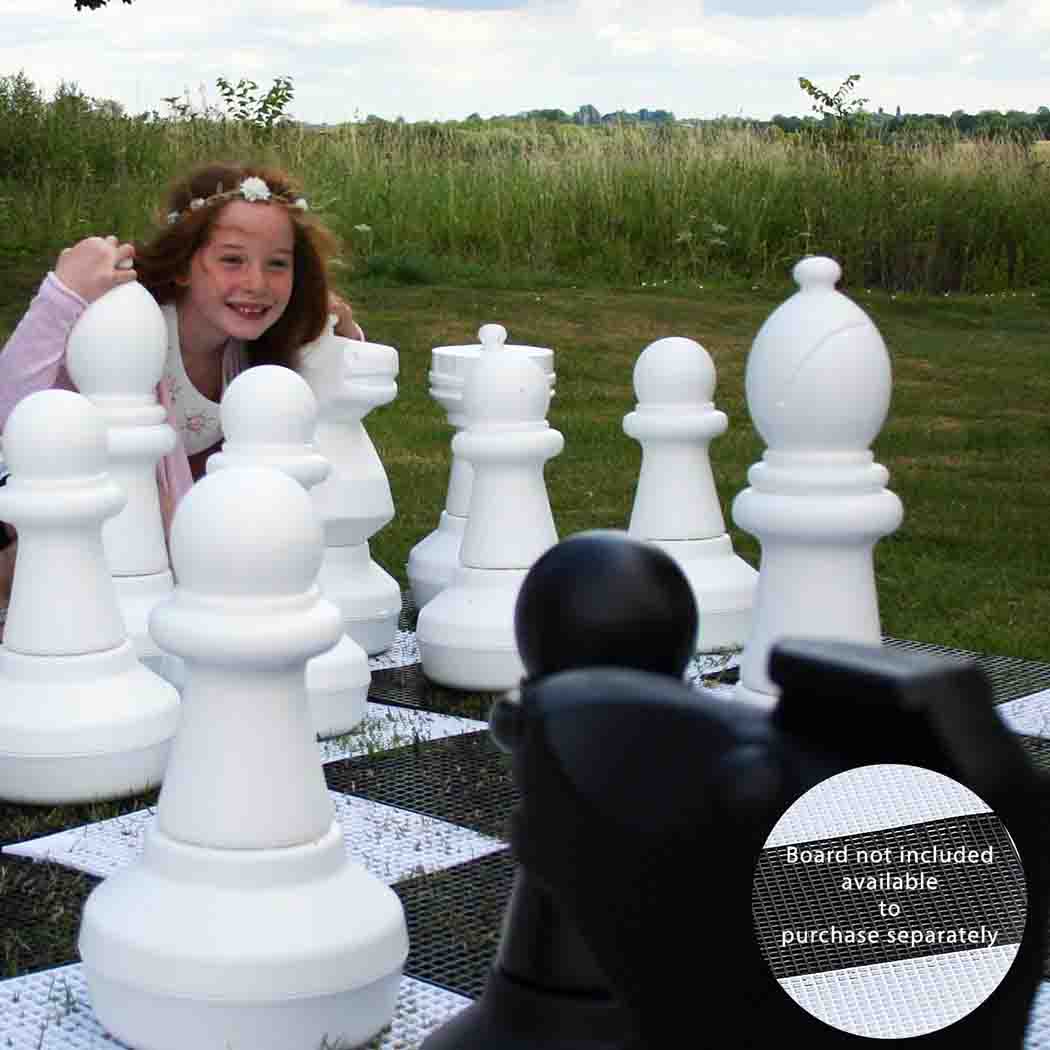 Giant Chess Pieces for Lawn Games - Weatherproof - 2 BOXES – Chess Set
