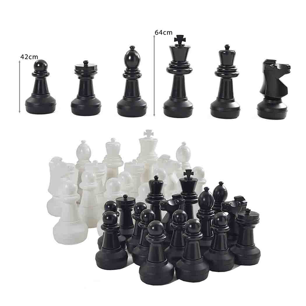 Giant Chess Pieces for Lawn Games - Weatherproof - 2 BOXES – Chess Set