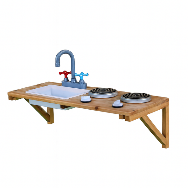 Play Kitchen Table – Wall-Mounted Outdoor Play Kitchen